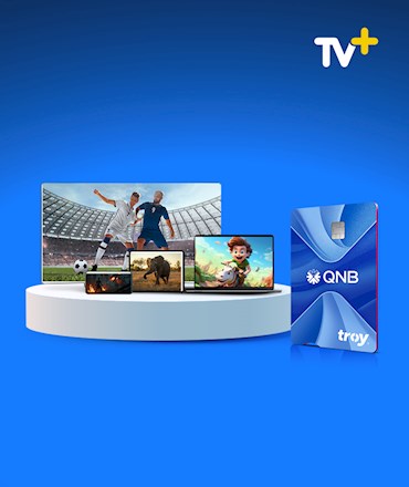 TROY logolu QNB Bireysel Kartlarınızla TV+ Premium Yıllık Paketi %50 indirimli!
