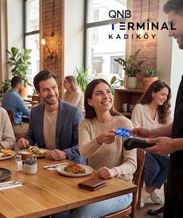 QNB Terminal Kadıköy Restoran Harcamalarında %10’dan Başlayan İndirim!