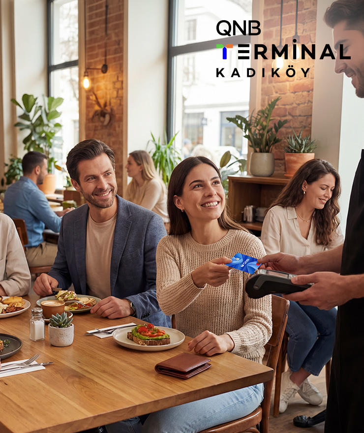 QNB Terminal Kadıköy Restoran Harcamalarında %10’dan Başlayan İndirim!