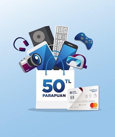 CardFinans Nakit ile elektronik alışverişinize 50TL ParaPuan fırsatı!
