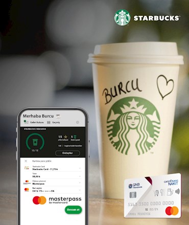 CardFinans Nakit Mastercard ile Starbucks Mobil Uygulaması