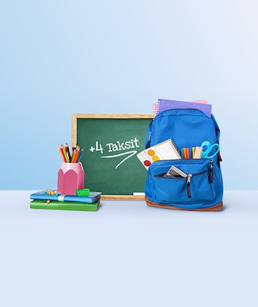 Eğitim ve Kırtasiye alışverişlerinize +4 taksit!