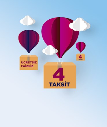 Tek çekim alışverişlerinize ücretsiz, faizsiz 4 taksit fırsatı!