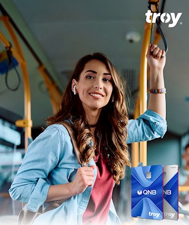 Hafta içi her gün ilk ulaşımın TROY logolu kartlarınla ücretsiz!