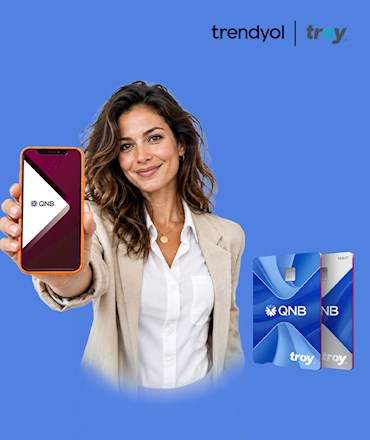 TROY logolu QNB Bireysel kartını Trendyol’a Kaydedenlere 400 TL İndirim Fırsatı!